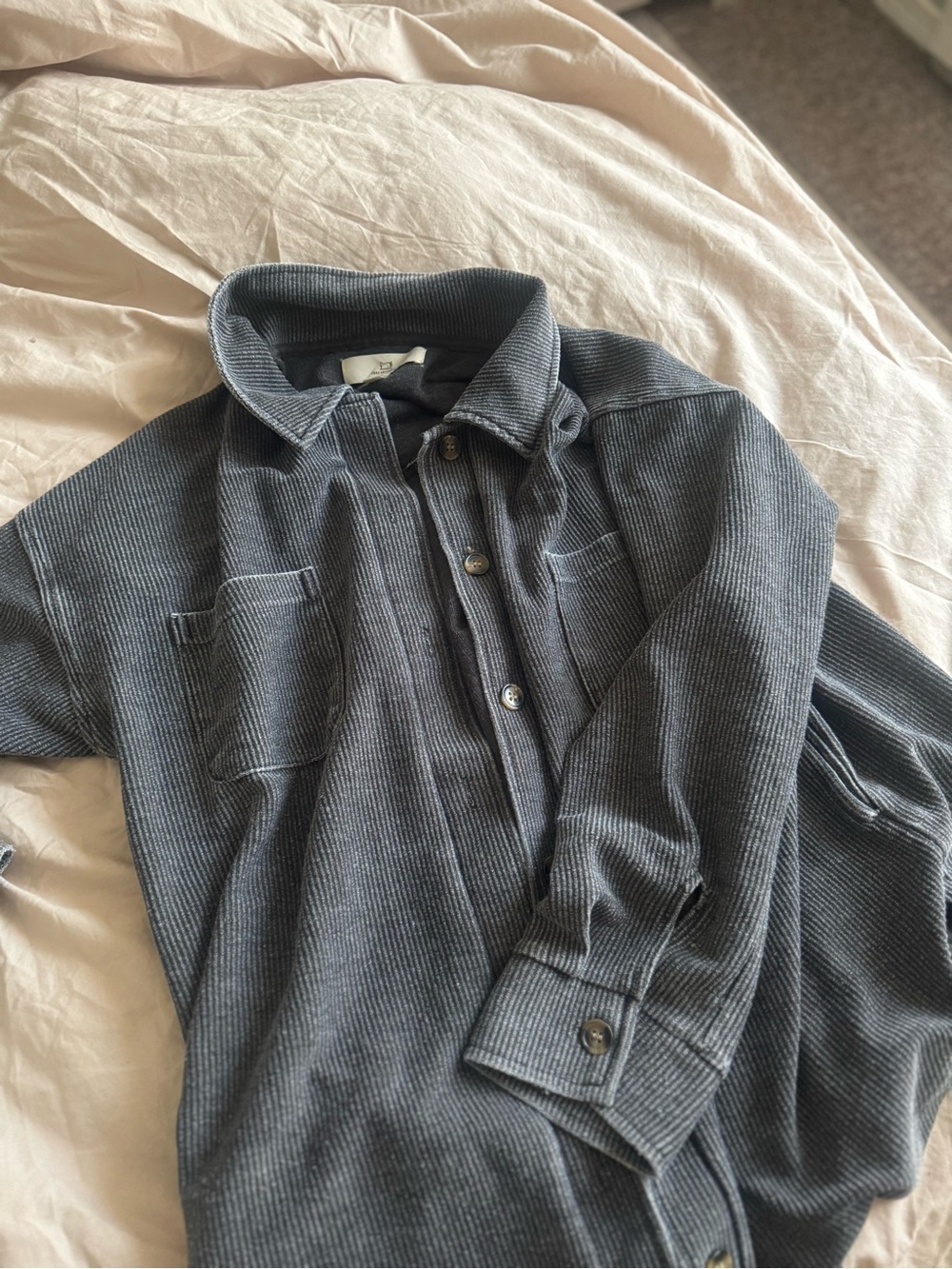 Textured Button-Up cardigan
